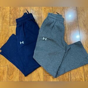 Under Armour Loose, Straight Leg Sweatpants, 2 Pack, both Sz M